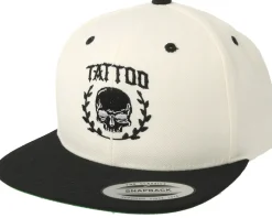 Snapback-Tattoo Collective Tattoo Skull White/Black Snapback -