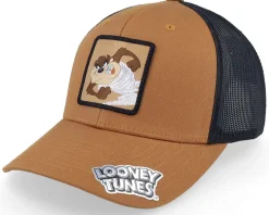 Trucker-Looney Tunes Taz Caramel/Black Trucker -