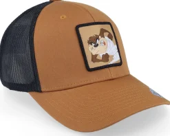 Trucker-Looney Tunes Taz Caramel/Black Trucker -