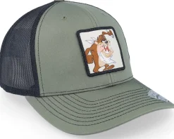 Trucker-Looney Tunes Taz Hungry Loden/Black Trucker -