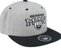 Snapback-Bearded Man Team BM Grey/Black Snapback -