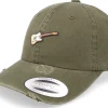 Dad Cap-Abducted Tele Guitar Patch Olive Destroyed Dad Cap