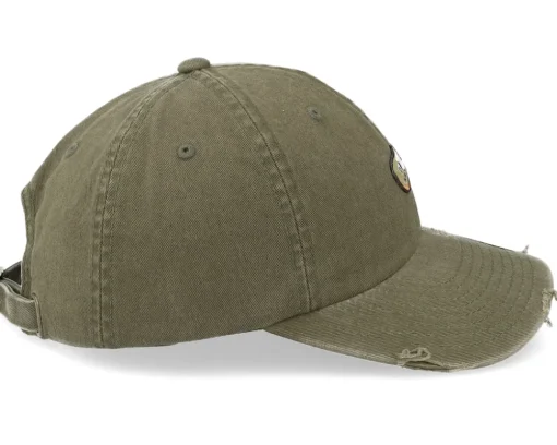 Dad Cap-Abducted Tele Guitar Patch Olive Destroyed Dad Cap