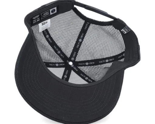 Trucker-Salty Crew Tentacles Retro Trucker - Black