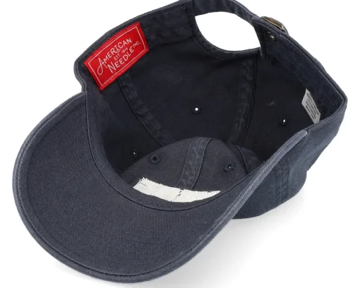 Dad Cap-American Needle Texas Ballpark Patch Navy Dad Cap -
