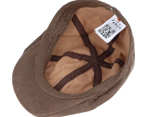 New Stetson Texas Co/Pes Brown Flat Cap -