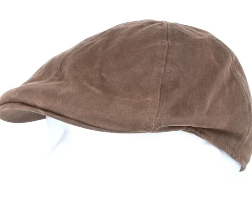 New Stetson Texas Co/Pes Brown Flat Cap -
