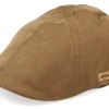 Fashion Stetson Texas Co/Pes Camel Flat Cap -