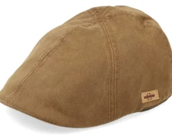 Fashion Stetson Texas Co/Pes Camel Flat Cap -