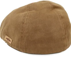 Fashion Stetson Texas Co/Pes Camel Flat Cap -