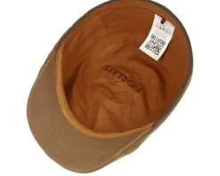 Fashion Stetson Texas Co/Pes Camel Flat Cap -