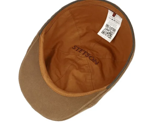 Fashion Stetson Texas Co/Pes Camel Flat Cap -
