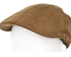 Fashion Stetson Texas Co/Pes Camel Flat Cap -
