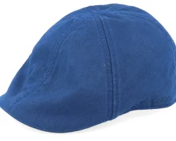 Sale Stetson Texas Cotton Navy Flat Cap -