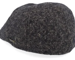Fashion Stetson Texas Donegal Wv Black/Mud Flat Cap -