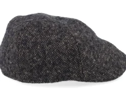 Fashion Stetson Texas Donegal Wv Black/Mud Flat Cap -