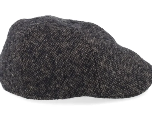 Fashion Stetson Texas Donegal Wv Black/Mud Flat Cap -