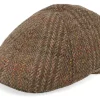 New Stetson Texas Harris Tweed Flat Cap -