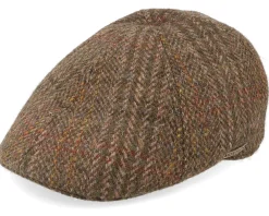 New Stetson Texas Harris Tweed Flat Cap -