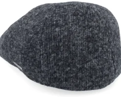 Flat Caps-Stetson Texas Jersey Dark Grey Flat Cap -