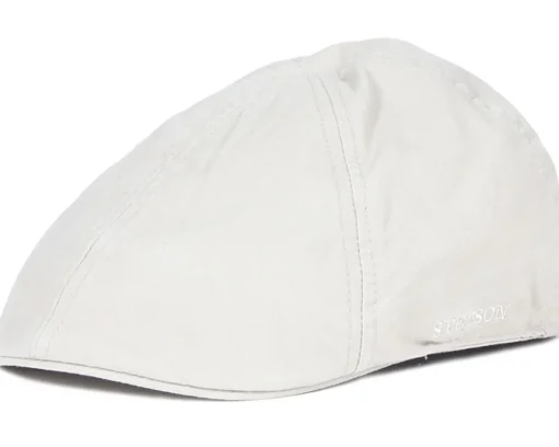 Flat Caps-Stetson Texas Organic Cotton Beige Flatcap -