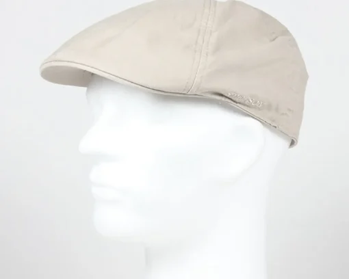 Flat Caps-Stetson Texas Organic Cotton Beige Flatcap -