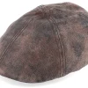 Clearance Stetson Texas Pig Skin Brown Flat Cap -