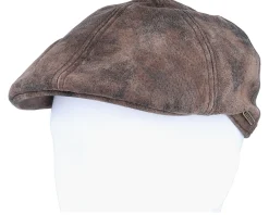 Clearance Stetson Texas Pig Skin Brown Flat Cap -