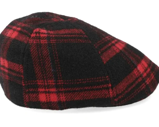 New Stetson Texas Shadow Plaid Flat Cap -
