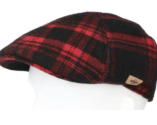 New Stetson Texas Shadow Plaid Flat Cap -