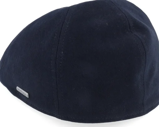 Clearance Stetson Texas Soft Cotton Navy Flat Cap -