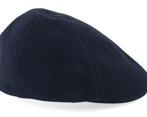 Clearance Stetson Texas Soft Cotton Navy Flat Cap -