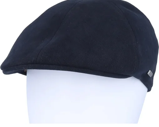 Clearance Stetson Texas Soft Cotton Navy Flat Cap -