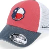 Trucker-Black Clover Texas Two Tone Vintage Red/Navy/White Mesh Trucker -