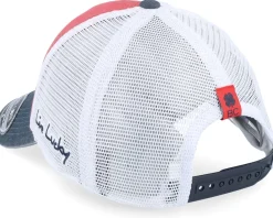 Trucker-Black Clover Texas Two Tone Vintage Red/Navy/White Mesh Trucker -