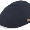 New Stetson Texas Waxed Cotton Wr Black Flat Cap -