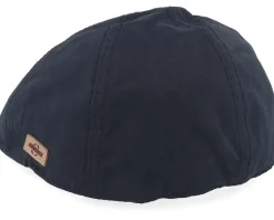 New Stetson Texas Waxed Cotton Wr Black Flat Cap -