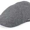Sale Stetson Texas Wool Anthracit/Black Flat Cap -