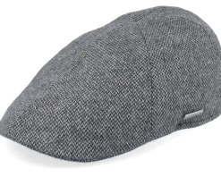 Sale Stetson Texas Wool Anthracit/Black Flat Cap -