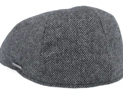 Sale Stetson Texas Wool Anthracit/Black Flat Cap -