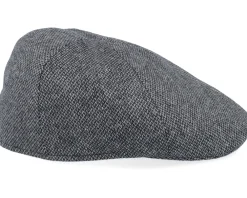 Sale Stetson Texas Wool Anthracit/Black Flat Cap -