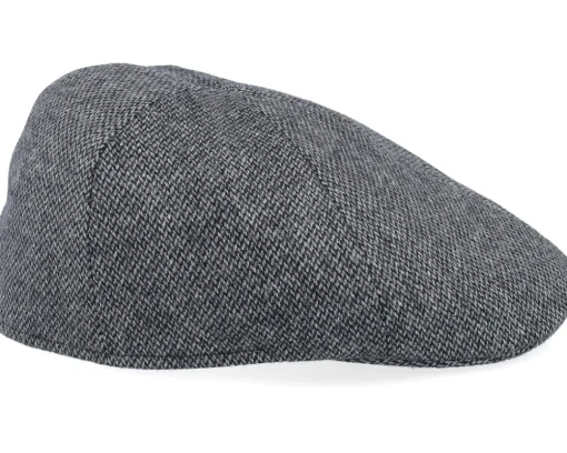 Sale Stetson Texas Wool Anthracit/Black Flat Cap -