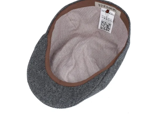 Sale Stetson Texas Wool Anthracit/Black Flat Cap -
