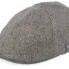 Flat Caps-Stetson Texas Wool Sand/Black Flat Cap -