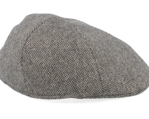 Flat Caps-Stetson Texas Wool Sand/Black Flat Cap -