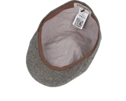 Flat Caps-Stetson Texas Wool Sand/Black Flat Cap -