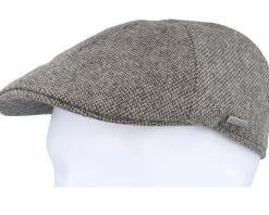Flat Caps-Stetson Texas Wool Sand/Black Flat Cap -