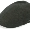 Flat Caps-Stetson Texas Wool/Cashmere Moss Flat Cap -