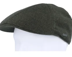 Flat Caps-Stetson Texas Wool/Cashmere Moss Flat Cap -