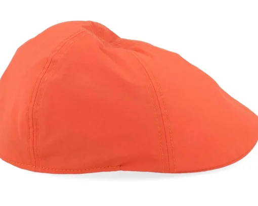 Flat Caps-Stetson Texas Wr Bright Orange Flat Cap -
